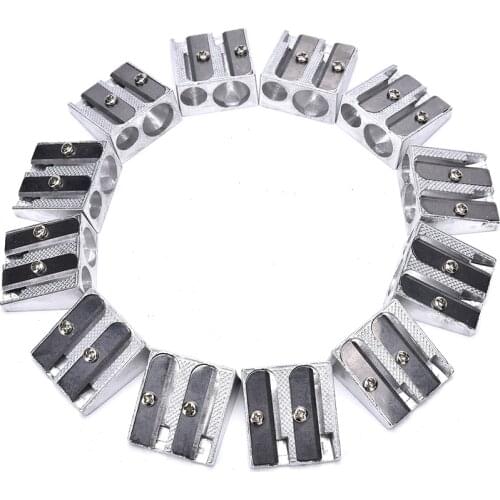 3PCS Pencil Sharpener Excellent Students Metal Pencil Sharpener Two Hole For Home Schools Offices Children Pencil Knife