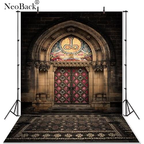 Thin Vinyl Retro Palace Gate Carpet Floor Photo Backgrounds Printed Photo Luxury Wedding Photo Studio Photographic Backdrops