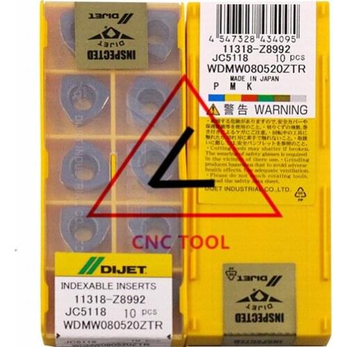 WDMW080520ZTR JC5118 10pcs Original Japan DIJET Cutting Tool