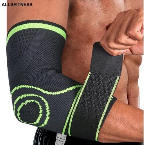 1 PCS Outdoor Elbow Support Brace Pads Injury Aid Strap Guard Wrap Band Elastic Nylon Compression Sleeve Bandage Pad Basketballs