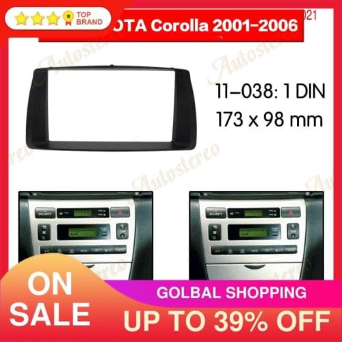 2 Din Auto Radio Stereo Fascia Cover Frame Fit For TOYOTA Corolla 2003 2004 2005 2006