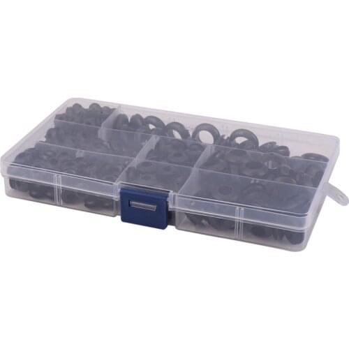 260pcs Rubber Grommet Assortment Wiring Coil Wire Gasket M3 / M4 / M5 / M6 / M8 / M10 / M12