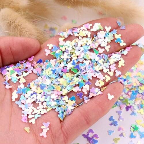 4mm Monkey Head Glitter Sequins Mix Macaroon Colors Nail Sequin Paillettes For DIY Manicure Nails Quicksand Crystal Soil Decor