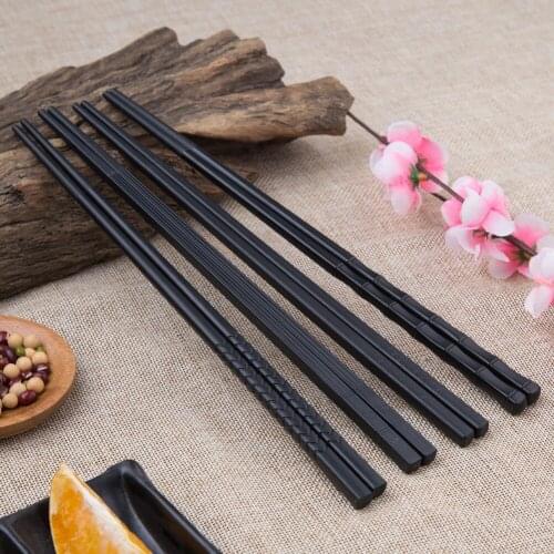 5 Pair/Set Japanese Chopsticks Alloy Non-Slip Sushi Food Sticks Chop Sticks Chinese Gift Reusable Chopsticks Kitchen Tools New