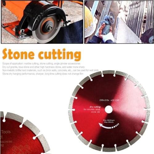 230 Diamond Cutting Disc Diamond Disc Concrete 12 Mm Segment Height Diamond Blades For General Concrete Tile Segments Saw Blades