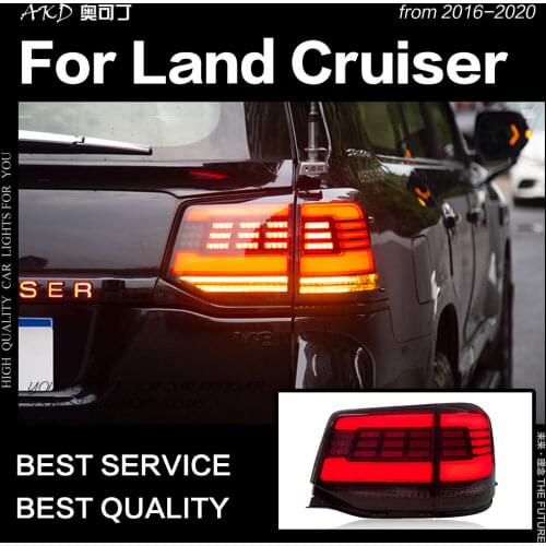 Car Styling for Toyota Land Cruiser Tail Light 2016-2020 LC200 LED Tail Lamp DRL taillight Signal Brake Reverse auto Accessories