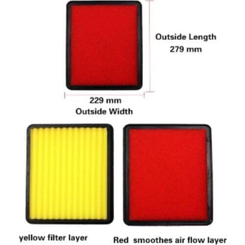 1Pcs Car Air Filter High Flow Air Filter Auto Super Hybrid Air Filters for kia CADENZA 3.3L 2014-2015 ( match OE 28113-2P100 )