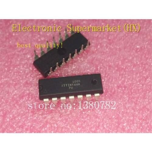 Free Shipping 10pcs/lots ATTINY44A-PU ATTINY44A DIP-14 IC In stock