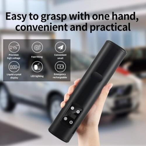 12V 150PSI USB Cordless Portable Air Compressor LCD Handheld Inflatable Pump for Car Bicycles Tires Balls