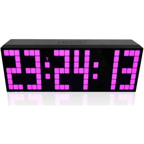 Alarm Clock Nordic Minimalist Children Students Office Workers Mirror Electronic Creative Led 6 Digit 7 Segment Grid