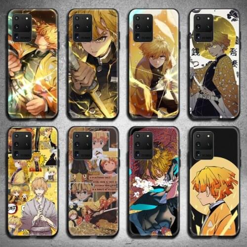 Demon Slayer Agatsuma Zenitsu Phone Case for Samsung S20 plus Ultra S6 S7 edge S8 S9 plus S10 5G lite 2020
