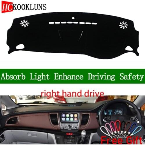 For JAC REFINE M5 2012 2013 2014 2015 2016 2017 2018 2019 Right Hand Dashboard Cover Car Stickers Dash Mat Interior Accessories