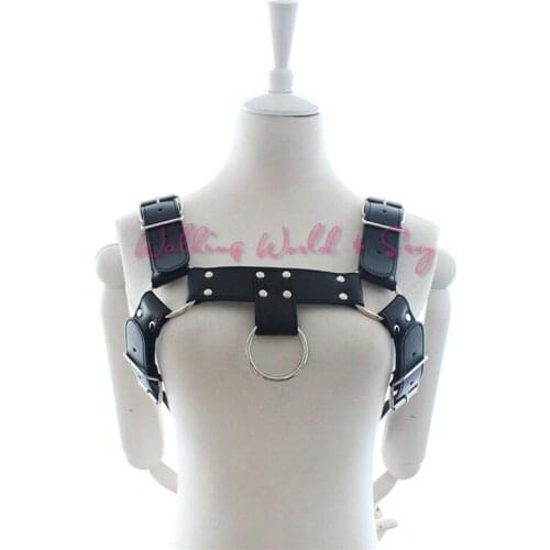 Erotics Toys For Men Pu Leather Body Harness Bondage Restraints Fetish Slave Sexy Slave Bondage Adult Game Sex Toys Sex Products