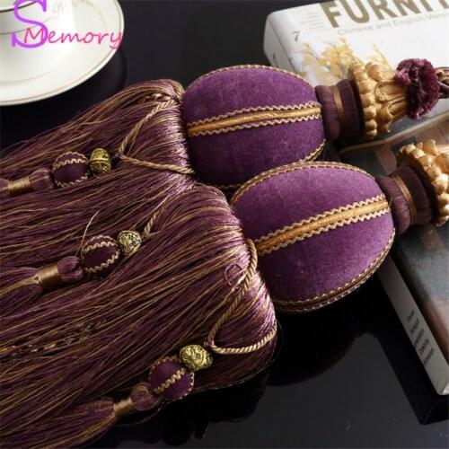 European curtain tassels hanging ball tie strap holder accessories home decor