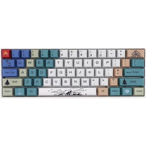 Hill Keycap PBT Sublimation Keycaps OEM Profile Mechanical Keyboard Keycap GK61 GK64 GH60 87 108 keys