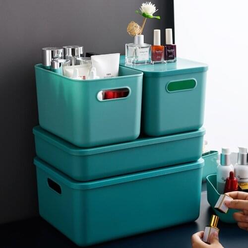 Sundries Desktop Storage Box Snack Storage Basket Plastic Cosmetic Organizer Dormitory Kitchen Storage Bins