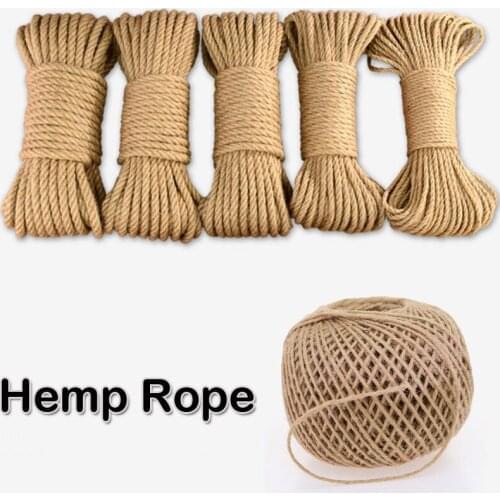 DIY handmade hemp rope, Hemp jute packaging bundled with Art Deco, interior decoration rope wholesale various Diameter 1~30mm