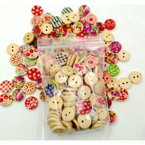 Arts Crafts Wooden Buttons 15mm cute cat 2 holes for handmade Gift Box Scrapbooking Crafts Party Decoration DIY Sewing draw Wh