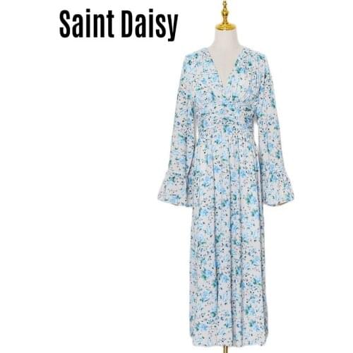 Расклешенные летние платья Saint Daisy China At AliExpress