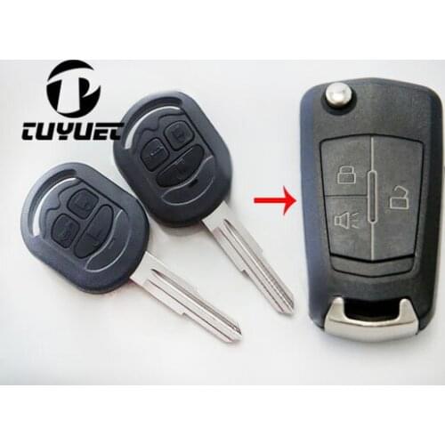 BRAND NEW UNCUT BLADE 3 BUTTON MODIFIED FOB KEY SHELL FIX FOR BUICK EXCELLE FOB CASE
