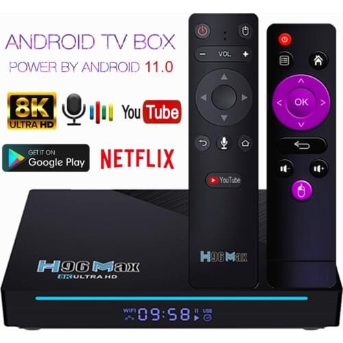 Android 11.0 8K SUPER TV BOX Streaming Android Media Player Youtube Netflix Hulu NOW 10000+ Game Music Video Apps