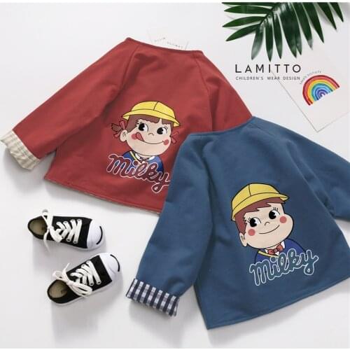 Tonytaobaby New Autumn Clothes for Boys and Girls Fashion Full Cartoon Jacket Childrens Jackets on Both Sides