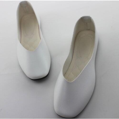 PU Leather Candy Color Ladies Flat Shoes Women Ballet Flats Point Toe Loafers Shoes Woman Retro Zapatos Mujer Big Size42 WSH2224