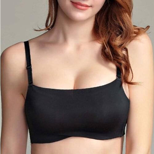 Solid Color Soft Bras for Women Push Up Sexy Lingerie Thin Padded Wireless Bras Bralette Underwear 30-38 A B C D Cup