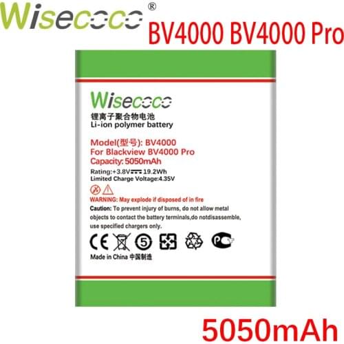 WISECOCO 5050mAh Battery For Blackview BV4000 Pro SmartPhone In Stock High Quality New +Tracking Number