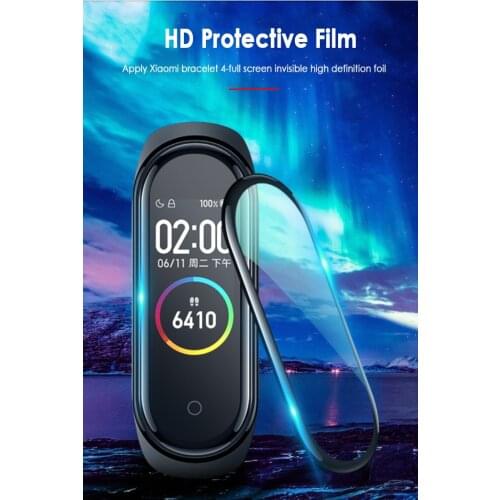 New 3D Protective Glass For Xiaomi Mi Band 5 Glass Film For Mi Band5 Smart Watchband 5 Soft Screen Protector Film For Mi Band 5