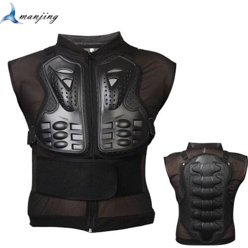 Sleeveless Motorcycle Motocross cross-country Armor protector suit PE hard shell Chest Back Armor protector Cycling MTB ATV armo