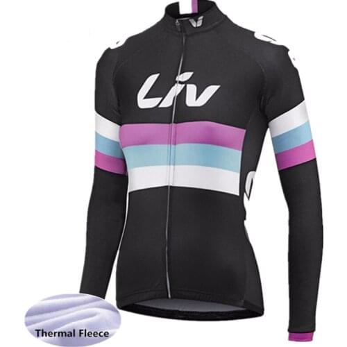 Woman 2021 Liv Winter Thermal Fleece Cycling Jersey Ciclismo Ropa MTB Bicycle Long Sleeve Sportswear Cycling Bicycle Clothing