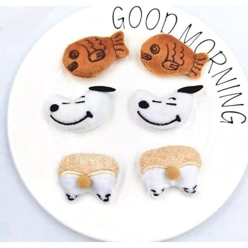 10pcs/Lot Handmade CartoonDolls Padded Patches Appliques For Clothes Sewing Supplies DIY Hair Decoration