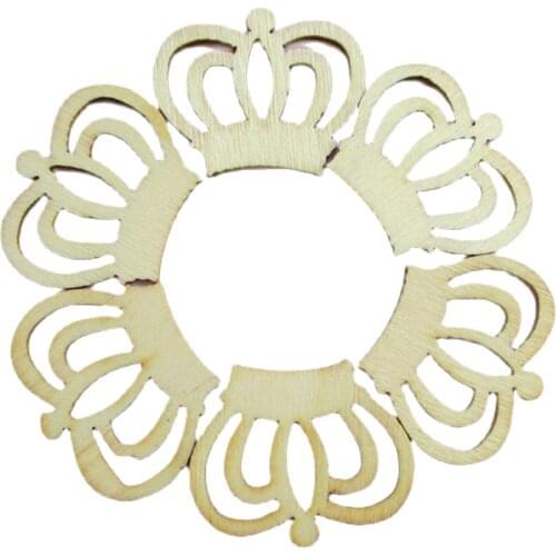 30pcs/set wholesale high quality crown wood cutting Angle Suitable for scrapbook DIY Wood chip Wedding decoration 30mm*24mm 1212