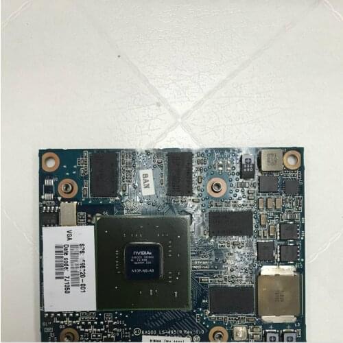 595820-001 Video Graphics Card For HP VIDEO CARD 1GB LS-4951P ELITEBOOK 8540W 8540P motherboard
