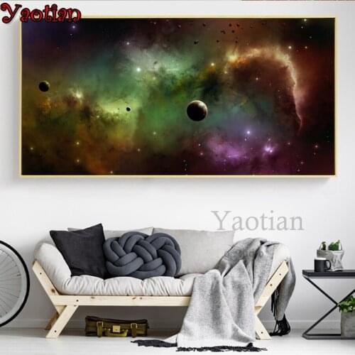 Universe Galaxy Starry Sky landscape Diamond painting Full Square round Diamond Mosaic icons,diy diamond embroidery ,5d decor