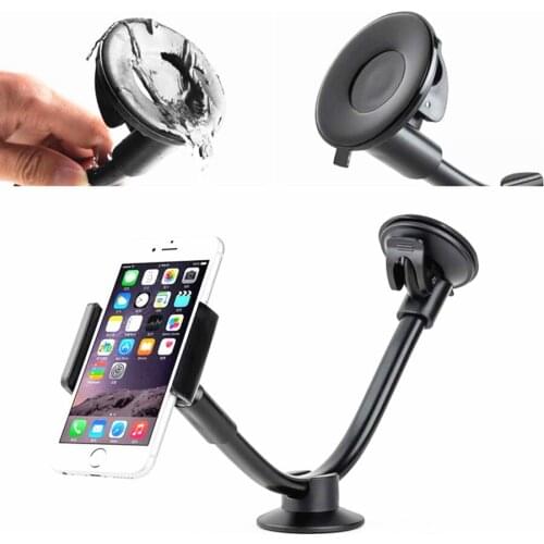 Car Phone Mount Cradle 2 Sizes Long Arm Universal Windshield Dashboard for iPhone 7 Plus Samsung S7 DXY