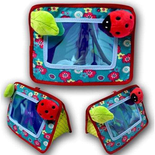 Baby Safety Mirror Newbron Carrier Stroller Pendant Hanging Toys Baby Rattles Kids Early Educational Sensory Development Toy