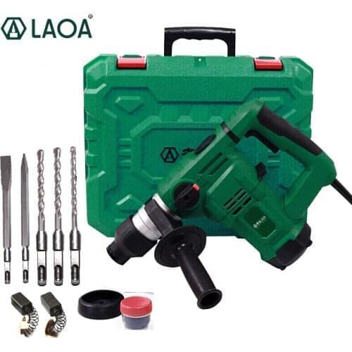 LAOA 32mm Electric Hammer Multi-functional Breaker Hammer 1200W Demolition Hammer Impact Drill for Household