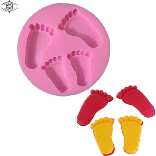 Foot-shaped resin mold chinese cake mold DIY chocolate mold clay tools cake decoration accessories kitchen baking tools KLM