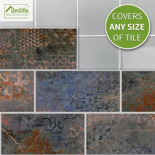 Funlife® Iron rusty brick Wallpaper Self-Adhesive Decorative Easy to Clean Eco-friendly pvc Bathroom Kitchen Backsplash Floor