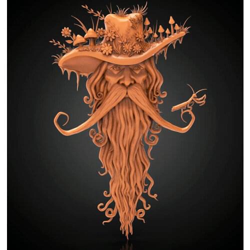 Hot sale 3d relief tree grandpa 3D model for cnc carving engraving in STL file format artcam aspire