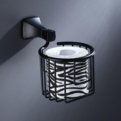Space aluminum paper towel basket, toilet paper holder, European paper towel rack, toilet roll, bathroom accessories