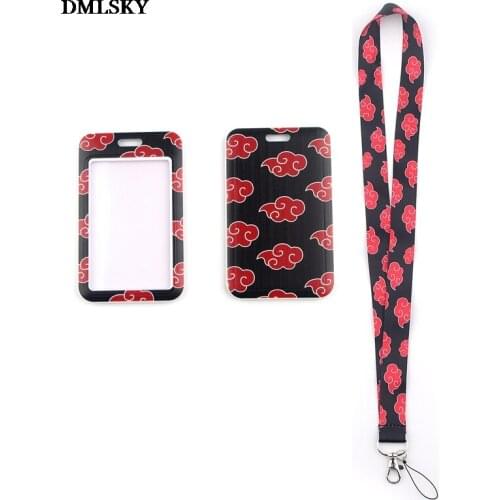 MD106 DMLSKY Anime Work Card Holders Mobile Phone Neck Strap For Keys ID Card For USB Badge Holder DIY Hang Rope