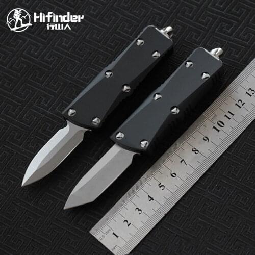 Hifinder Mini D2 Blade Aluminium handle Survival EDC camping hunting outdoor kitchen Tool Key Utility knife