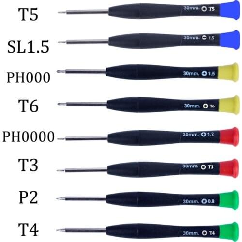 8PCS Screwdriver set Hand tool set Mobile phone disassembly repair tool clock screw PH000 P2 T3 T4 T5 T6