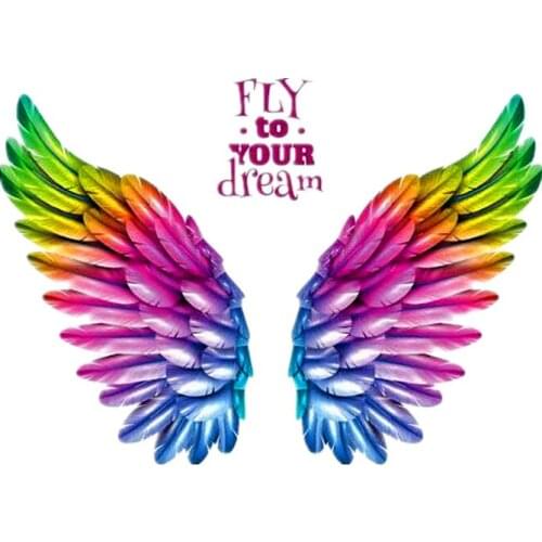 Dream Wings Patches Transfert Thermique Vetement Clothes Stickers Stranger Things Riverdale Appliques For Clothing Biker Patch