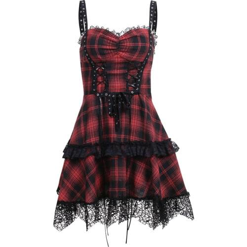 New Harajuku Gothic Women Fashion Lilac Colour Cheongsam Female Lolita Lace Sleeves Temperament Slim Sweet Kawaii Dress