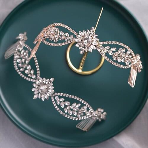 New European and American style rear comb headdress Hot sale comb accessories wedding bridal hair accessories EA