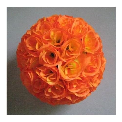 SPR 25cm plastic center yellow artificial flowers ball,wedding and holiday decoration,celebration flower decoration flower ball